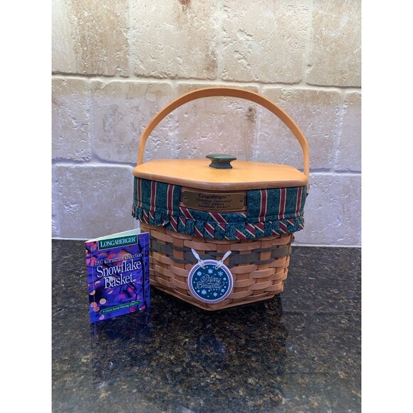 Longaberger Other - Vintage Longaberger 1997 Christmas Snowflake Basket EUC